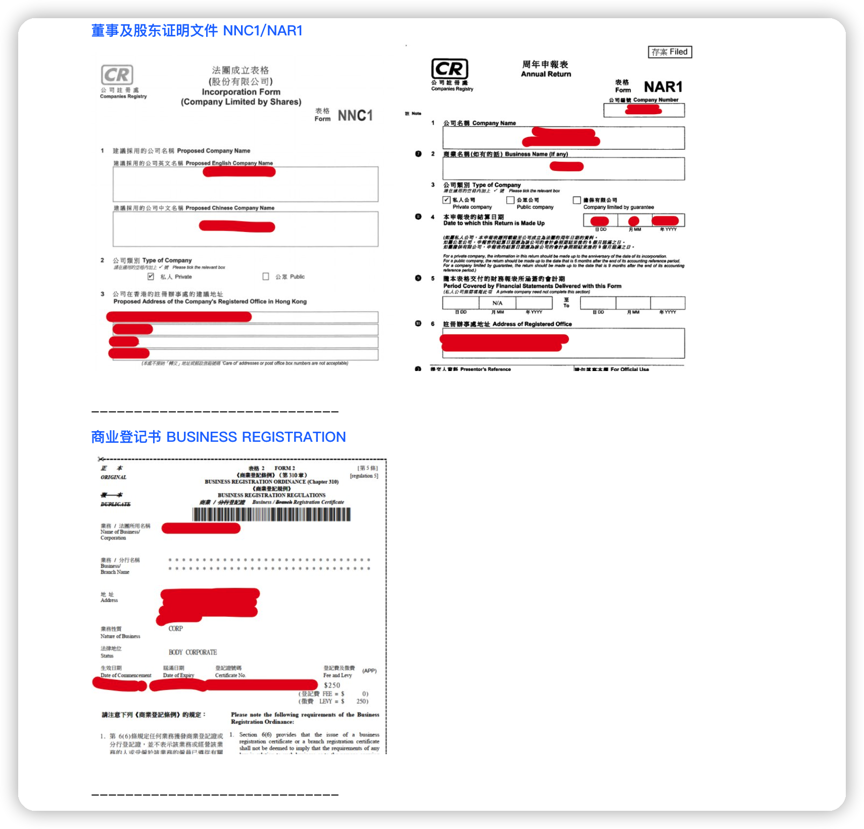 支付公司所需文件 - checkout.com