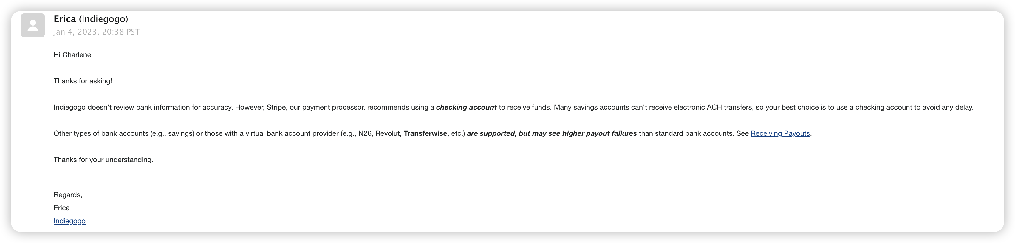 indiegogo发起众筹(Stripe验证身份并提现银行)