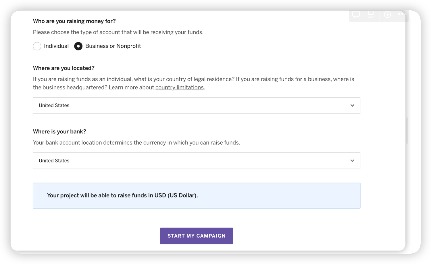 indiegogo发起众筹(Stripe验证身份并提现银行)